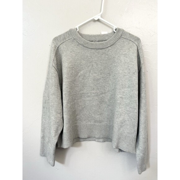 Lou & Grey Sweater Size Small Gray Soft Oversized Lounge Top  Lagenlook Boxy New - Picture 2 of 9